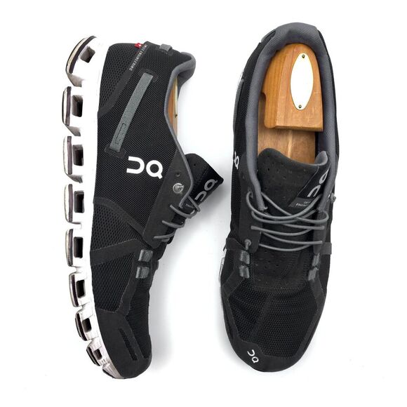 ON CLOUD V2 Running Shoe Black White Sneaker Trainers Sporty Athletic Athleisure - Picture 2 of 9